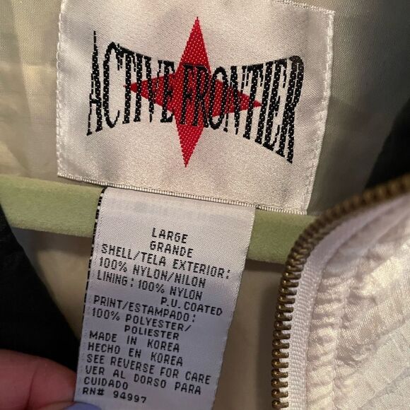 Active Frontier Vintage Yacht Inspired Woman’s Nylon Boating Jacket L - Picture 10 of 14